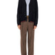 KNITTED WOOL CARDIGAN WITH WEB PATTERN