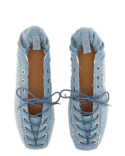LACE-UP BALLERINA