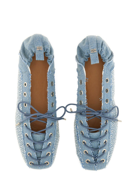 LACE-UP BALLERINA