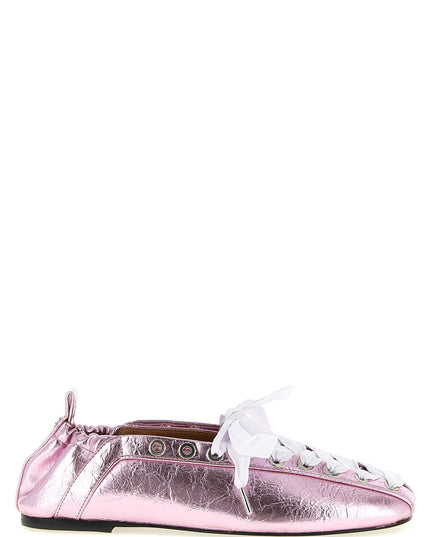 'Lace-Up' ballet flats