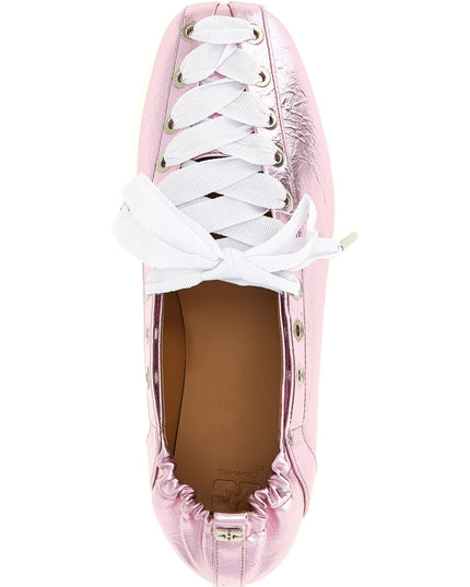 'Lace-Up' ballet flats