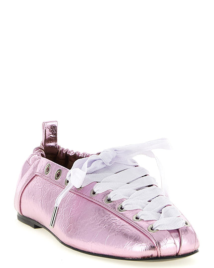 'Lace-Up' ballet flats