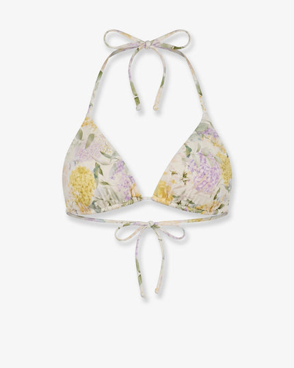 Leah Bikini Top with Lemony Flower print
