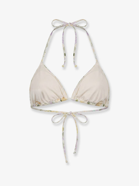 Leah Bikini Top with Lemony Flower print