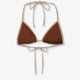 Leah String Bikini Top with lurex effect