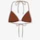 Leah String Bikini Top with lurex effect