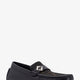 Leather and canvas loafers
