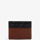 Leather and FF fabric card holder