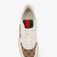 Leather and suede Low-top Re-Web sneakers with GG Supreme fabric inserts