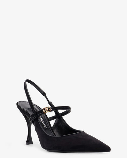 Leather and suede pumps