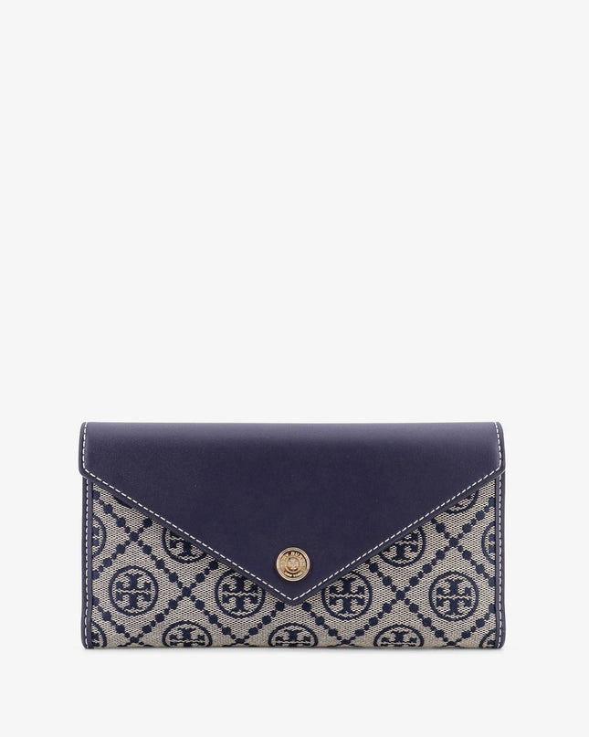 T Monogram Envelope leather and T Monogram Fabric wallet