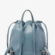 Leather backpack with metal FF logo detail