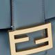 Leather backpack with metal FF logo detail