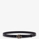 Leather belt with all-over GG logo