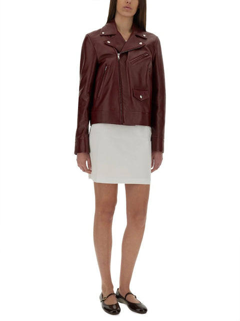 LEATHER BIKER JACKET