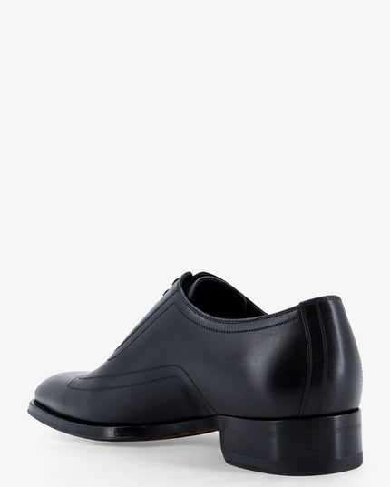 Leather lace-up