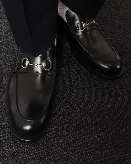 Leather loafer with Horsebit detail