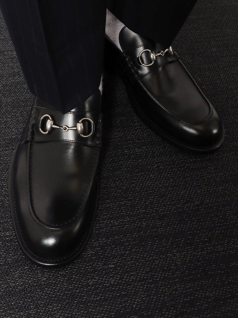Leather loafer with Horsebit detail