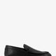 Leather loafers with metal FF logo