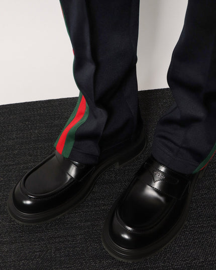 Leather loafers