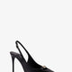 Leather pump with metal DG logo