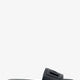 Leather sandals with DG Millennials logo