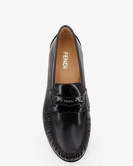 Leather Scrunch loafers