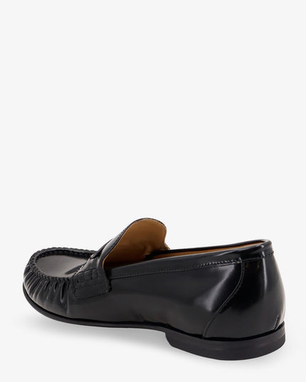 Leather Scrunch loafers