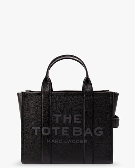 Leather shoulder bag with logo on the front