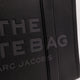 Leather shoulder bag with logo on the front