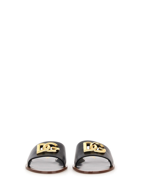 LEATHER SLIDE SANDAL