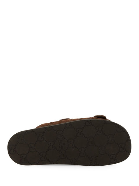 LEATHER SLIDER SANDAL