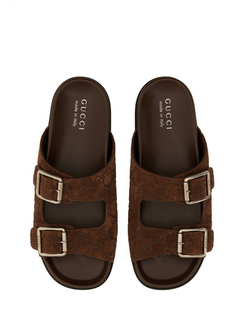 LEATHER SLIDER SANDAL