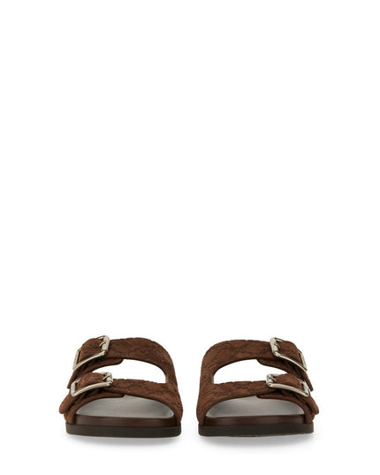 LEATHER SLIDER SANDAL