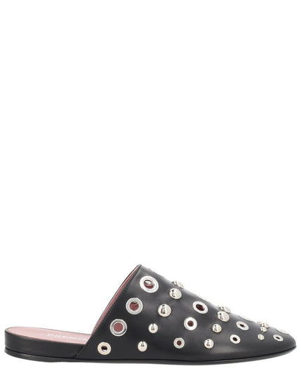 LEATHER SLIPPER WITH STUDS