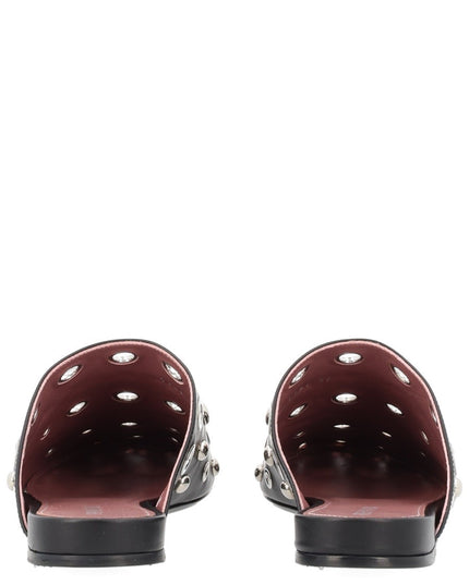 LEATHER SLIPPER WITH STUDS