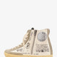 Leather sneakers with all-over Francy Journey print