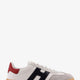 Leather sneakers with suede inserts