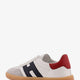 Leather sneakers with suede inserts