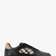 Leather sneakers with Traditional Check inserts