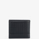 Leather wallet with woven pattern