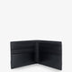 Leather wallet with woven pattern