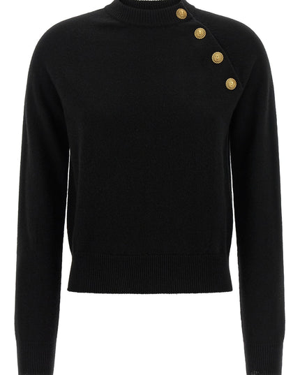 Balmain | Leone Catena Kaschmir Pullover | Schwarz | Damen