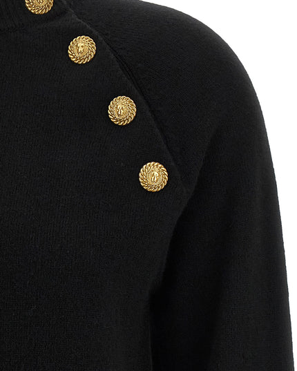 Balmain | Leone Catena Kaschmir Pullover | Schwarz | Damen