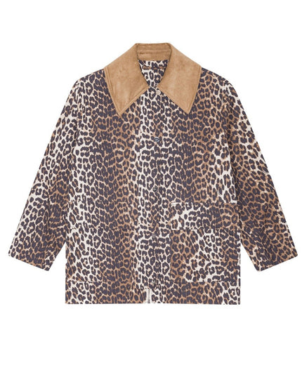 LEOPARD PRINT MIDI JACKET