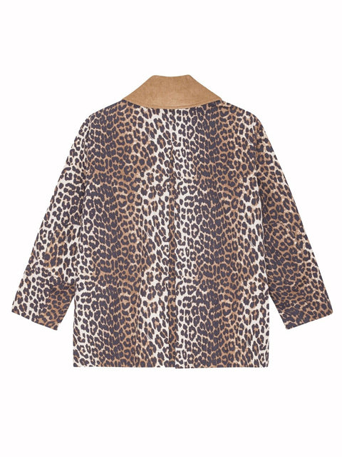 LEOPARD PRINT MIDI JACKET