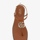 Lifford leather sandals with metal GG logo