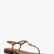 Lifford leather sandals with metal GG logo