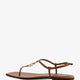 Lifford leather sandals with metal GG logo