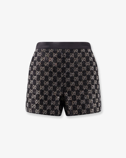 Lightweight Lamé Wool Tweed Shorts